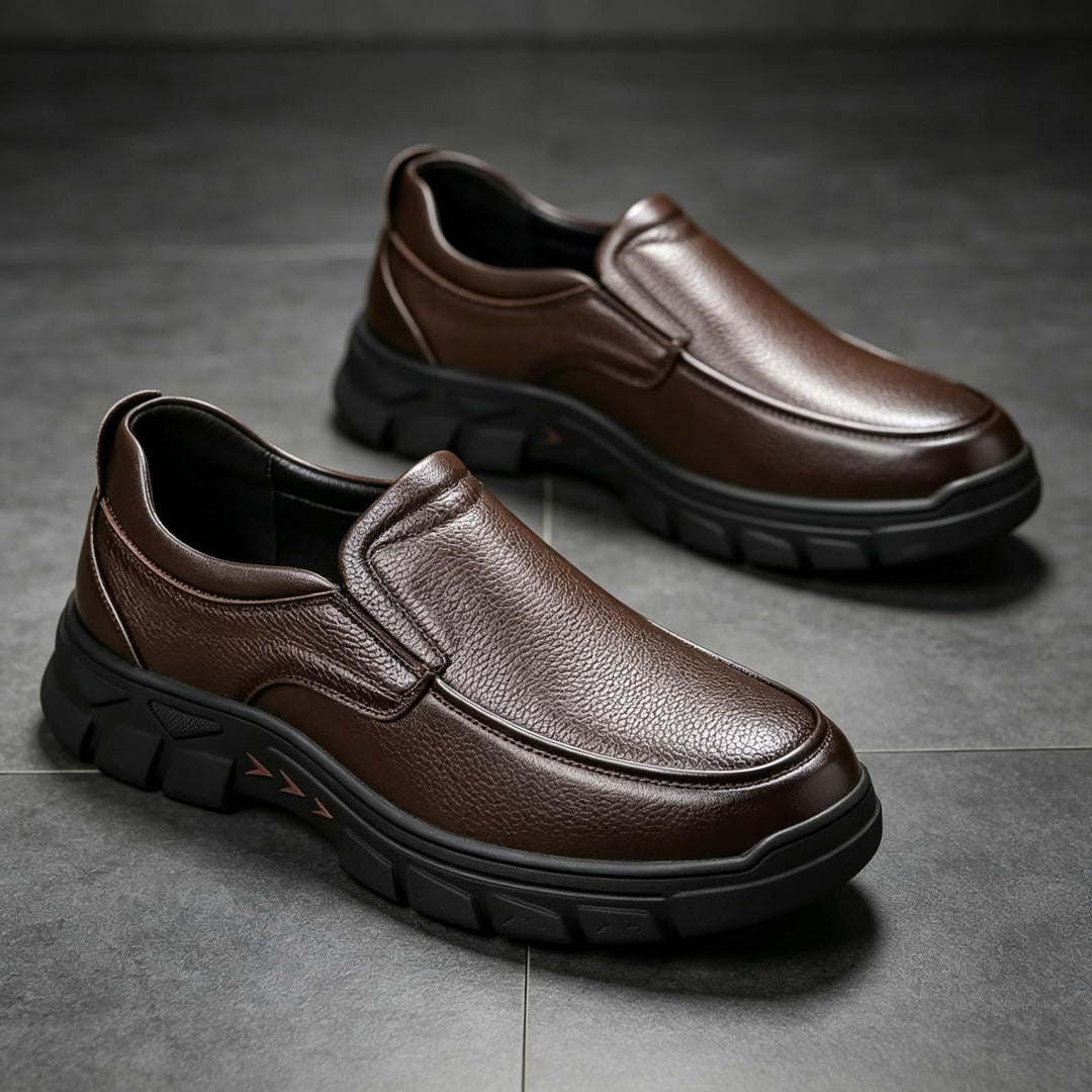 Herren Elegante Slip-On Lederschuhe Drune