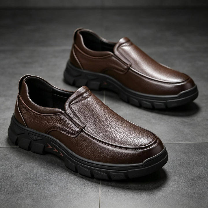 Herren Elegante Slip-On Lederschuhe Drune