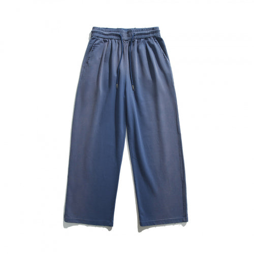Unisex Weite Relaxed-Freizeithose aus French-Terry mit elastischem Tunnelzugbund und Eingrifftaschen Drune