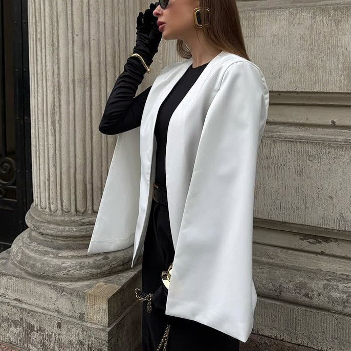 Damen Modische Blazerjacke mit weitem Schnitt und eleganten Details Drune