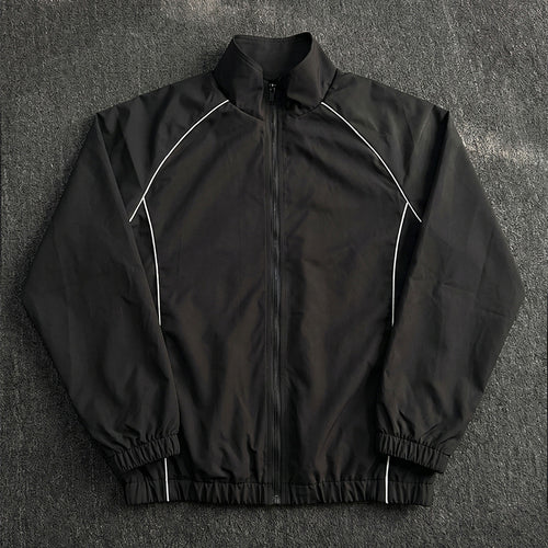 Herren Sportliche Windjacke mit Stehkragen Drune