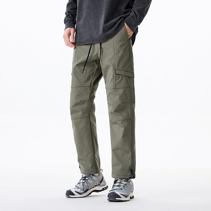Herren Trekking-Cargohose mit Tunnelzugbund, vorgeformten Kniepaneelen und verstellbarem Saum Drune
