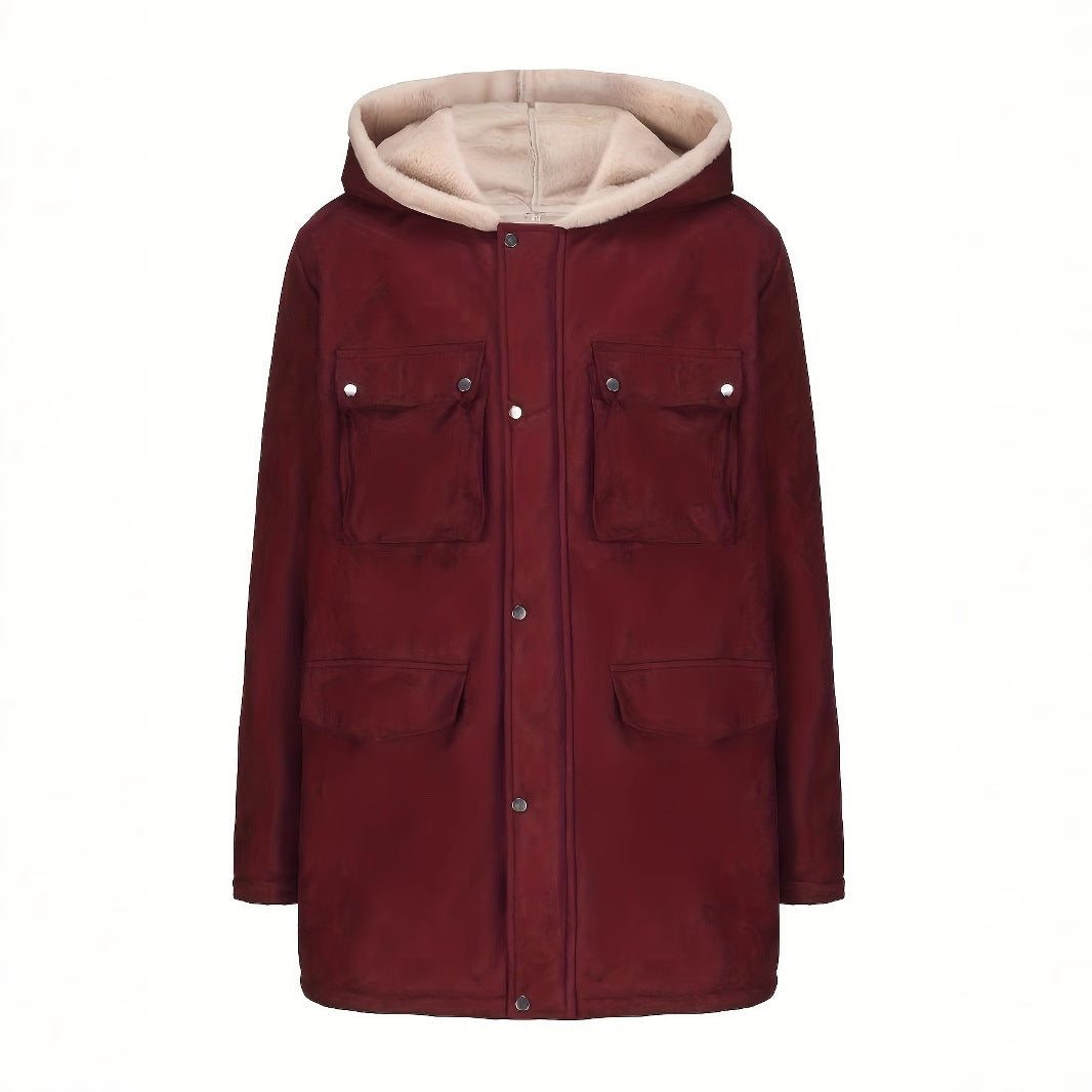 Damen Wickeljacke mit kuscheligem Innenfutter Drune