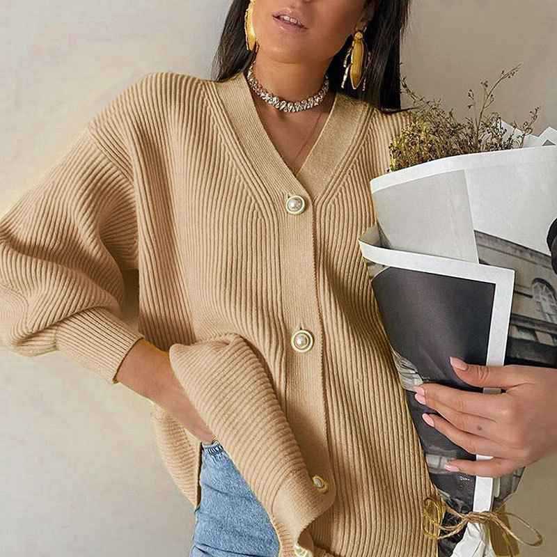 Damen oversized Strickjacke Drune