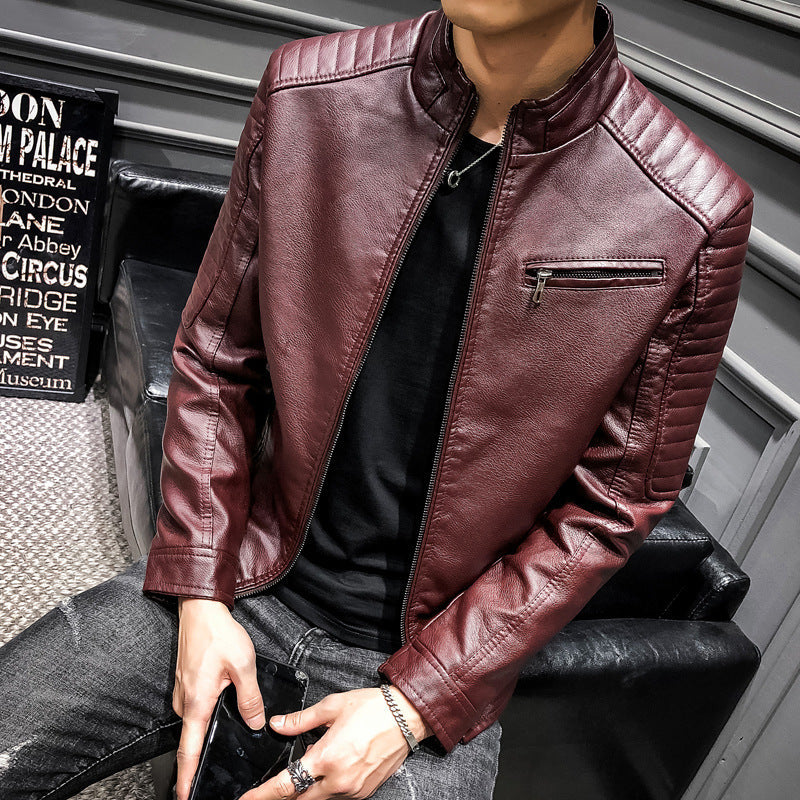 Herren Stylishe Bikerjacke Drune