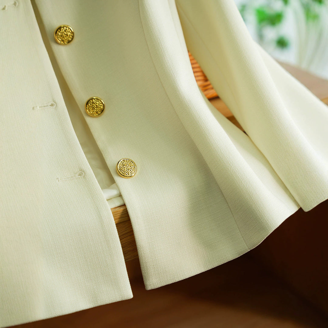 Damen Elegant geschnittener Blazer mit Schmuckknöpfen Drune