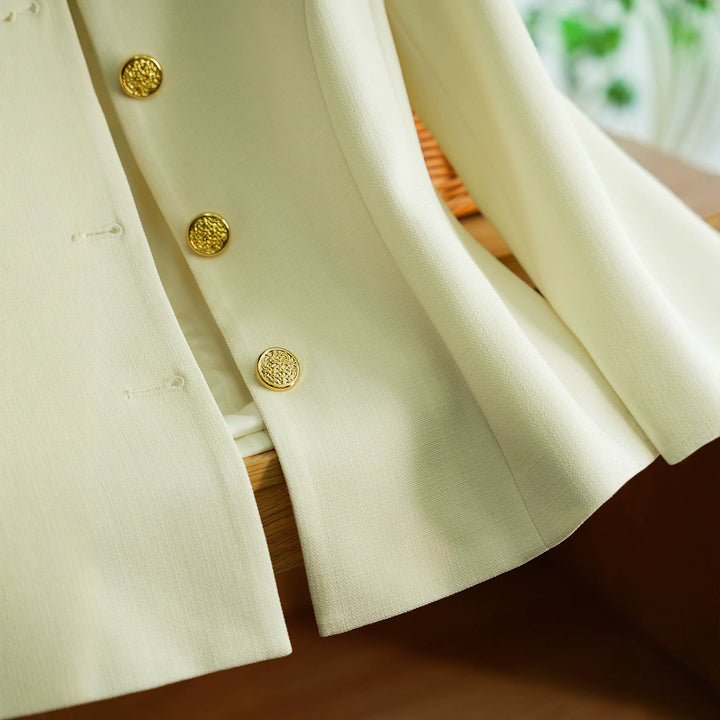 Damen Elegant geschnittener Blazer mit Schmuckknöpfen Drune