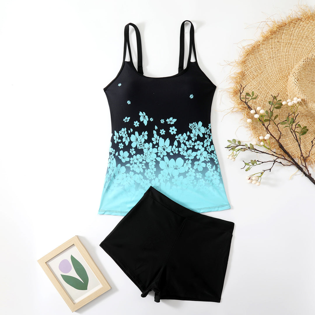 Damen Tankini-Set mit floralem Design und innovativem Schnitt Drune
