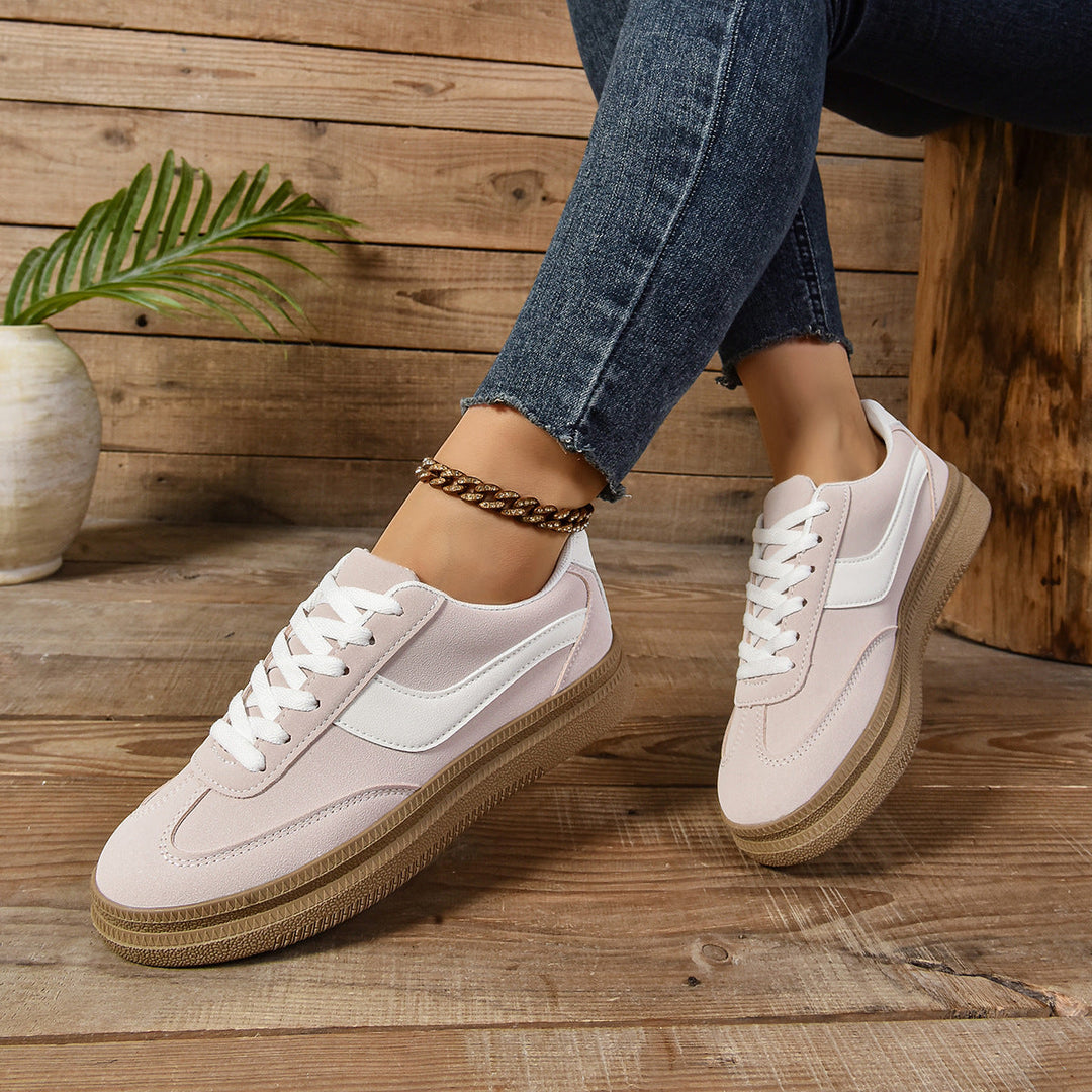 Damen Sportliche Sneaker mit modischem Farbkontrast und rutschfester Sohle Drune