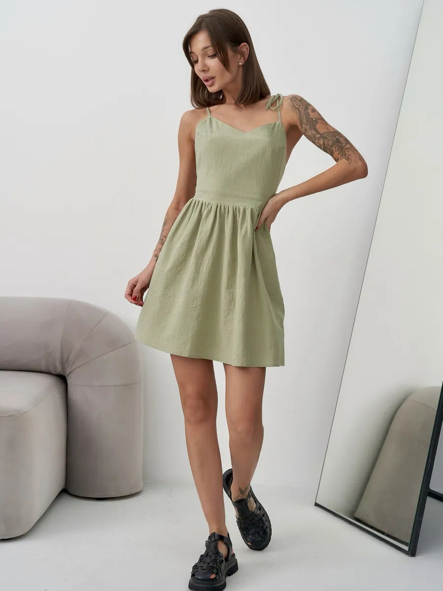 Damen sommerliches Wickelkleid Drune