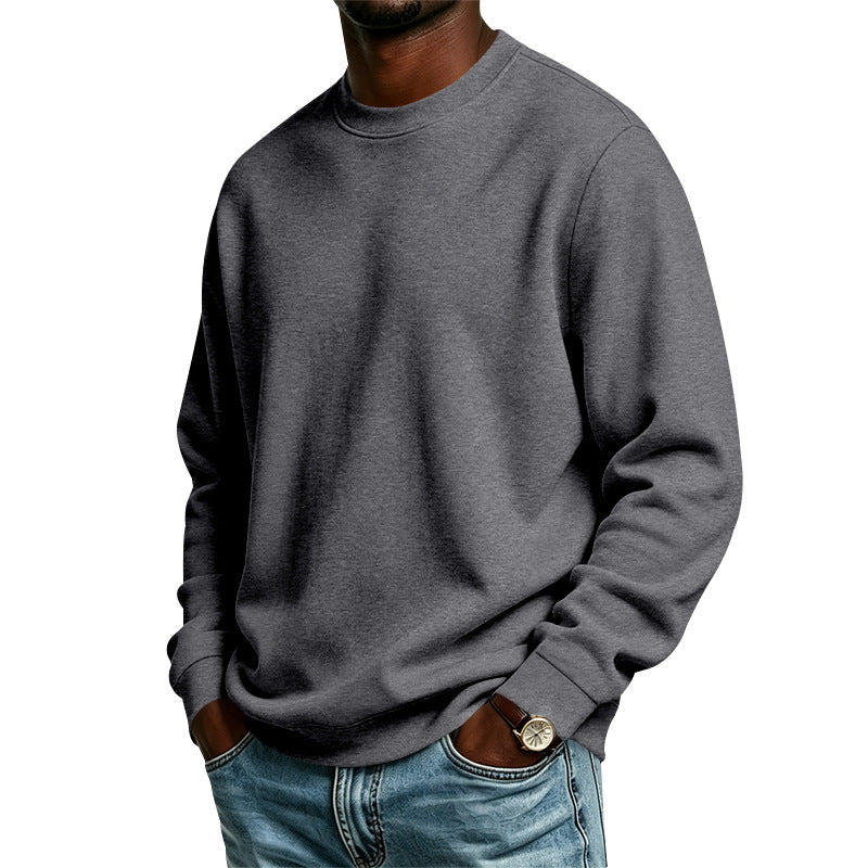 Herren Oversize-Sweatshirt mit Rundhalsausschnitt, weicher French-Terry und Rippbündchen Drune