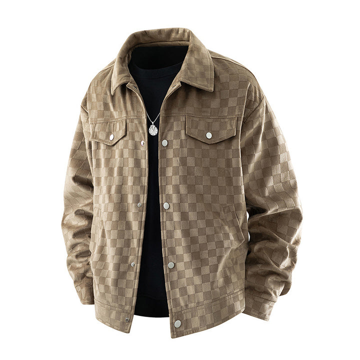 Herren Modische Jacke mit Karo-Design