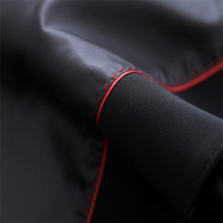 Damen Taillierter Ein-Knopf-Longblazer mit Reverskragen und Pattentaschen Drune