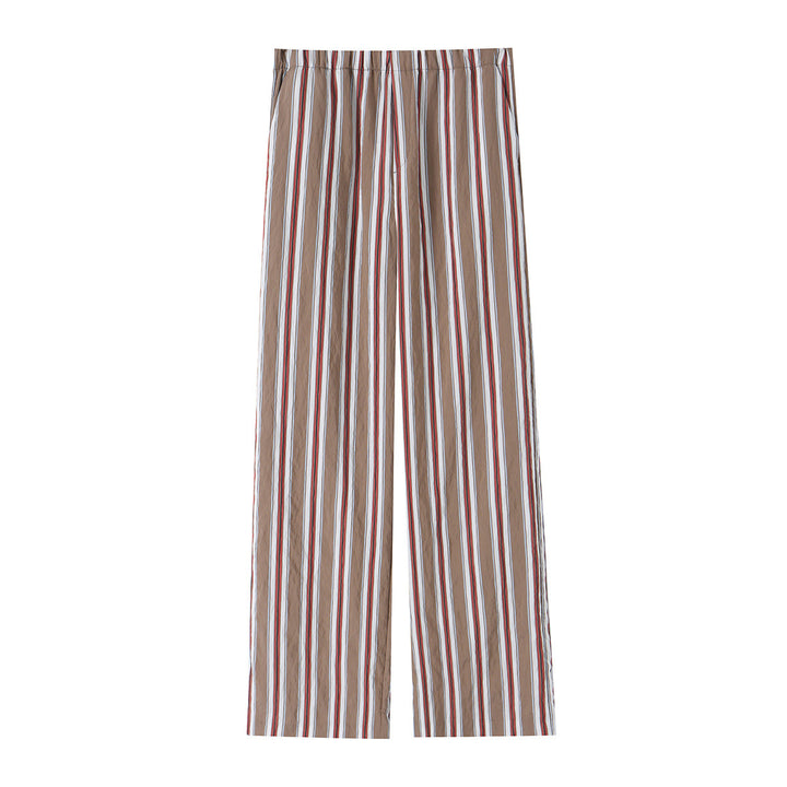 Damen Pyjamahose mit elastischem Bund und geradem Bein Drune
