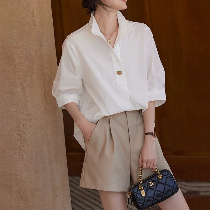 Damen Elegante und luftige Bluse mit modernem Schnitt Drune