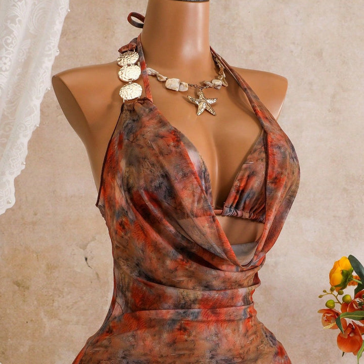 Damen Maxi-Bikini-Kleid Drune