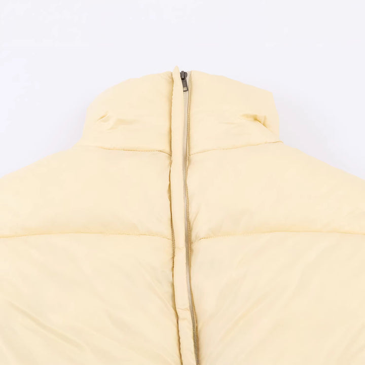 Damen Gefütterte Steppjacke mit Tunnelzug-Taillierung und hohem Stehkragen Drune