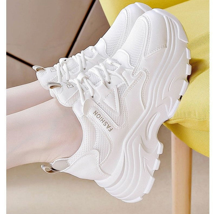 Damen Sportliche Sneakers mit atmungsaktiver Mesh-Oberfläche und dämpfender Sohle Drune