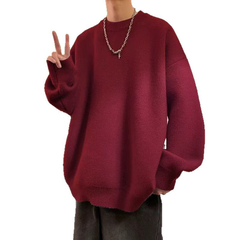 Herren Lässiger Oversized Pullover Drune