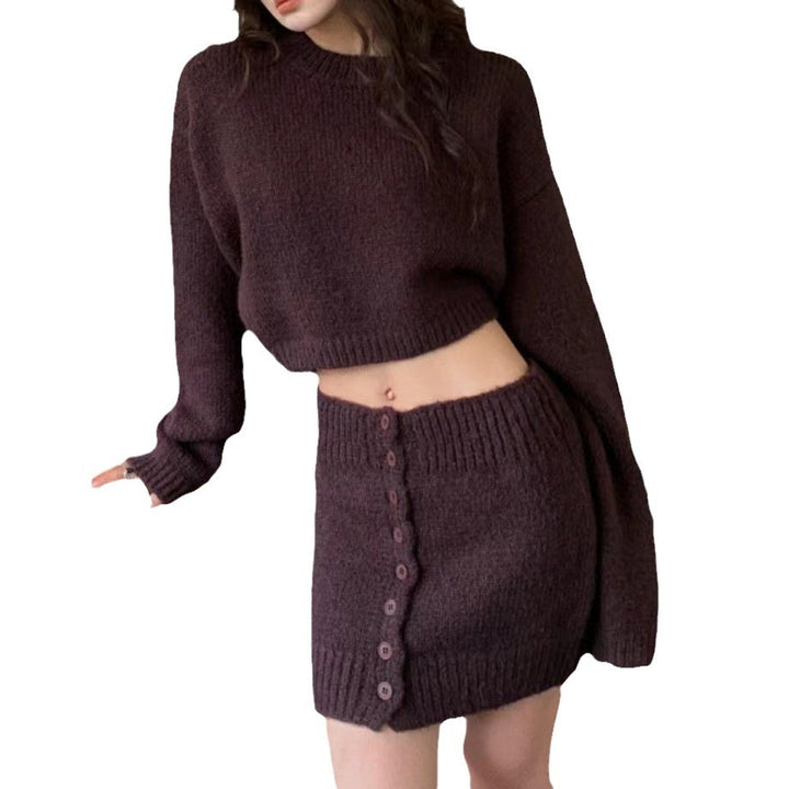 Damen Strickbluse mit Knopfdetails und luxuriösem Komfort Drune