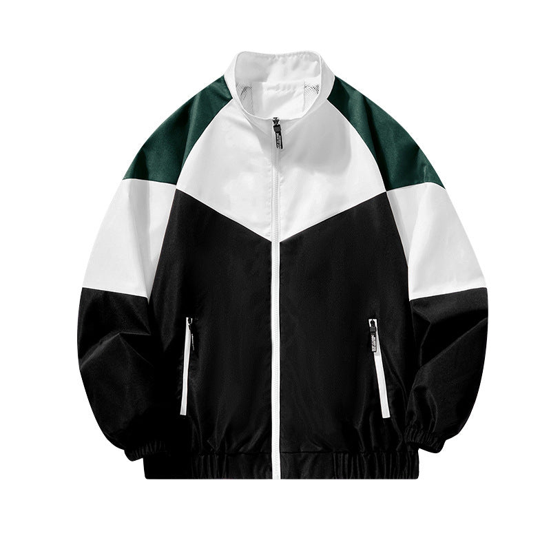 Herren Sportliche Übergangsjacke mit hohem Kragen und Reißverschluss Drune