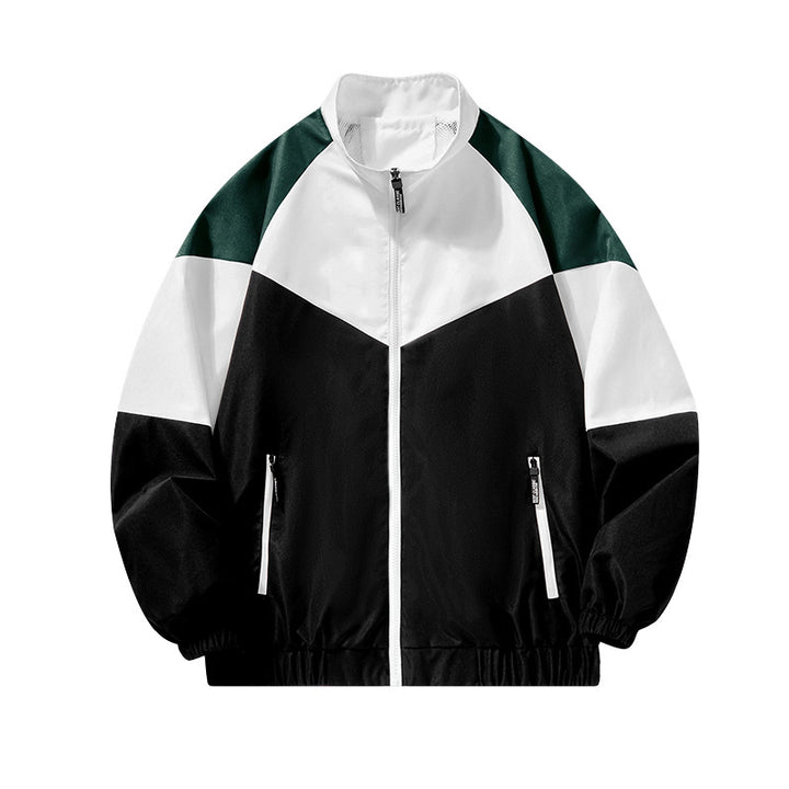 Herren Sportliche Übergangsjacke mit hohem Kragen und Reißverschluss Drune