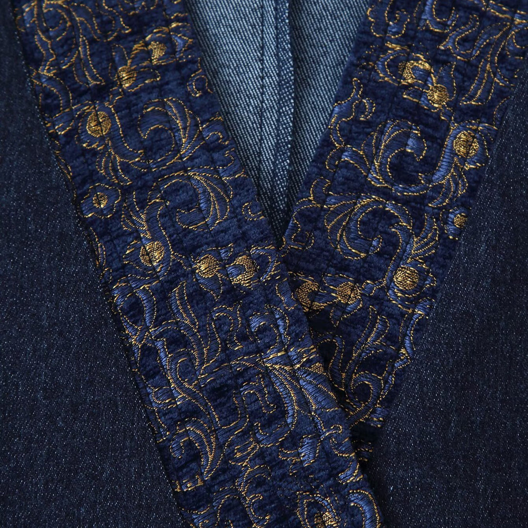 Damen elegante Jacke mit verzierten Ärmeln Drune