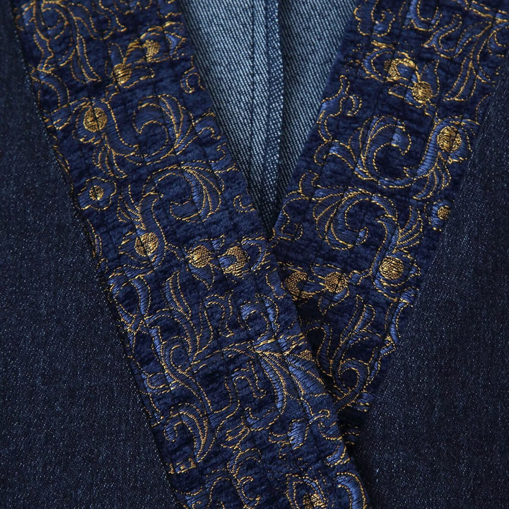 Damen elegante Jacke mit verzierten Ärmeln Drune