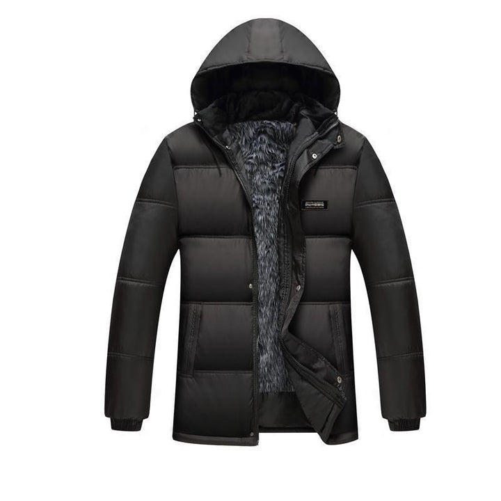 Herren gesteppte Winterjacke mit hochschließendem Kragen und isolierendem Futter Drune