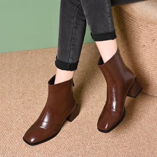 Damen Elegante Chelsea-Stiefeletten Drune