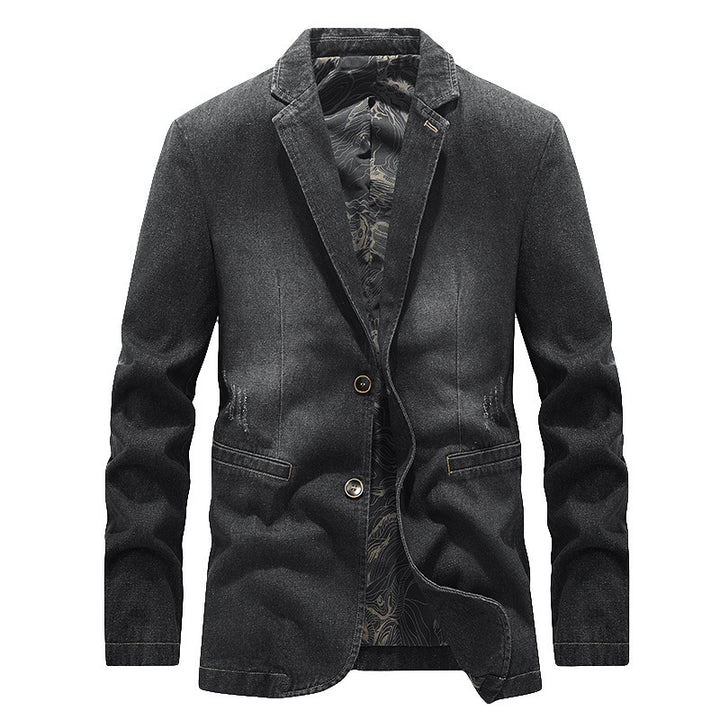 Herren Modische Denim Blazer Drune