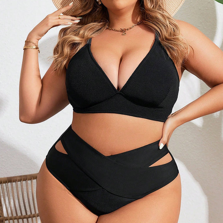 Damen High-Waist Bikiniunterteil mit innovativen Cut-Out-Details Drune