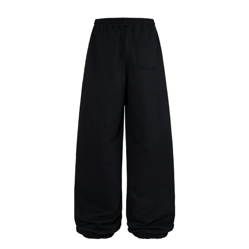 Damen Extraweite Palazzo-Sweathose mit hohem Komfortbund und Ballon-Saum Drune