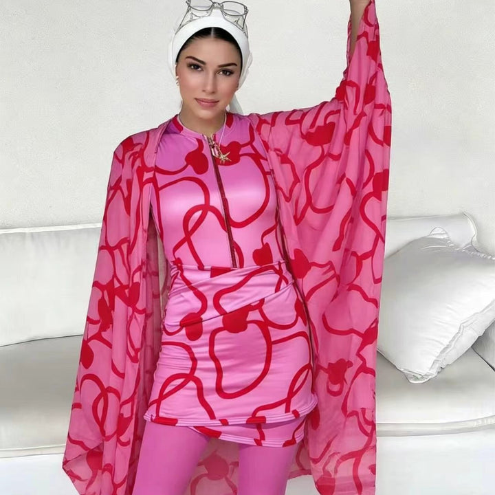 Damen modischer Bademantel mit weitem Cut Drune