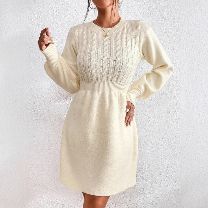 Damen Strickkleid mit strukturiertem Oberteil Drune