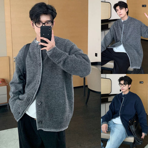 Herren Modischer Strickpullover mit Knopfleiste Drune 1787964611