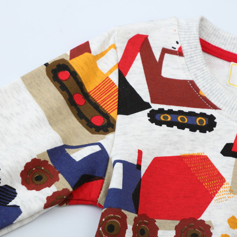 Jungen Sweatshirt mit aufregendem Baustellenmuster Drune