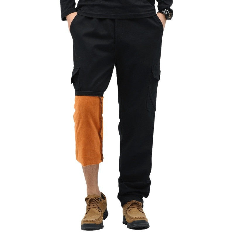 Herren Technische Cargohose mit Thermofutter-Innenbein, aufgesetzten Taschen & verstellbarem Saum Drune