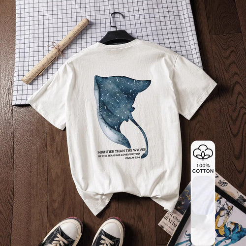 Damen T-Shirt mit kreativem Motiv und inspirierendem Schriftzug Drune