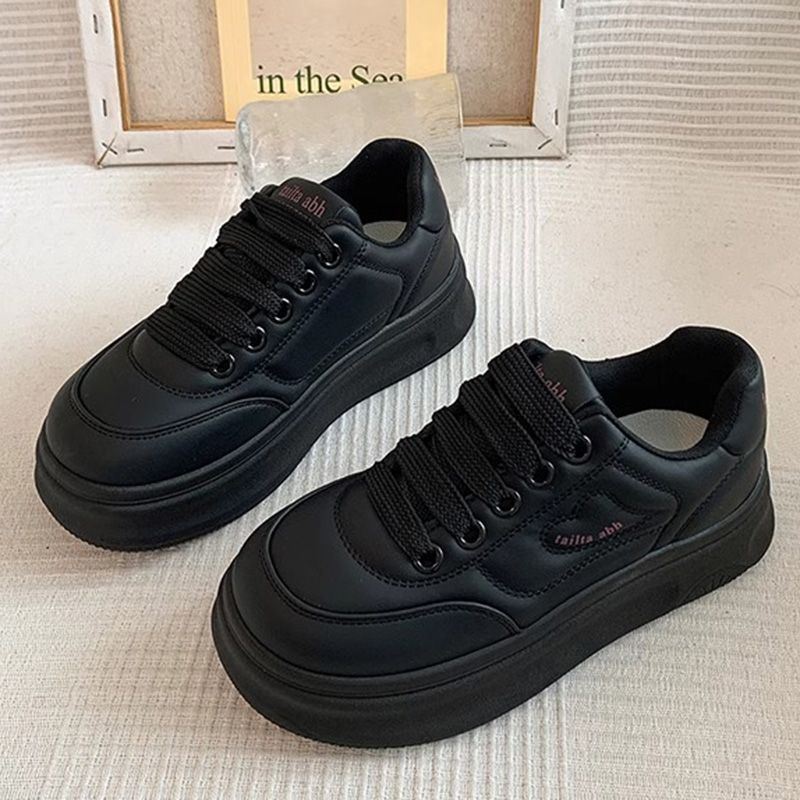 Damen Plateau-Sneaker im minimalistischen Chunky-Look mit skulpturierter Wedgesohle Drune