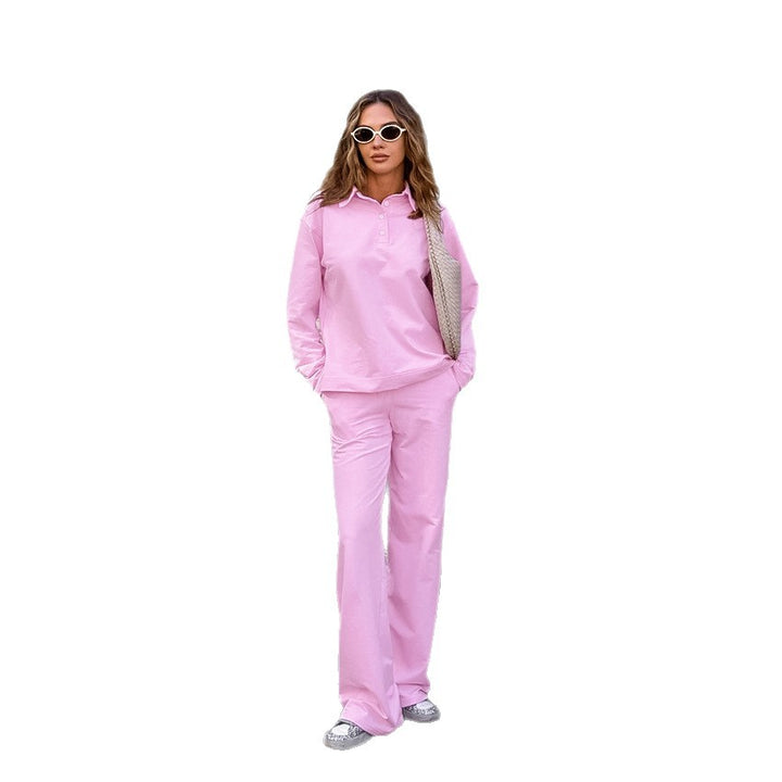 Damen Bequemes Sweatpants-Set mit lässigem Schnitt Drune