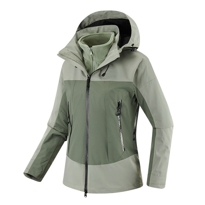 Damen Multikomfort Softshelljacke mit herausnehmbarem Fleece-Inlay und verstellbarer Kapuze Drune