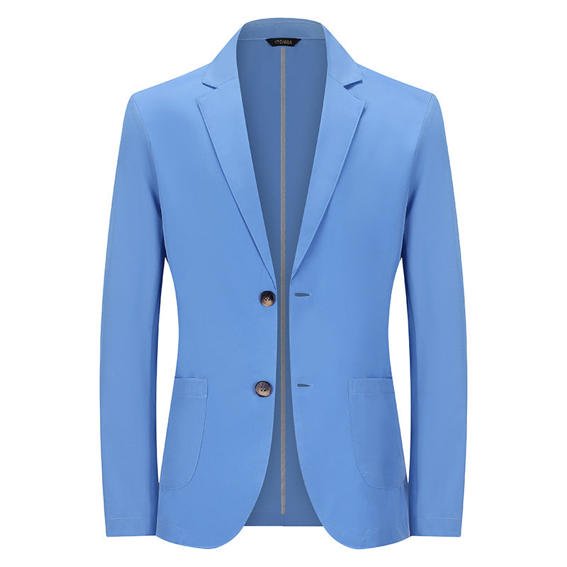 Herren Modernes Slim-Fit Sakko mit schmalem Revers und aufgesetzten Taschen Drune