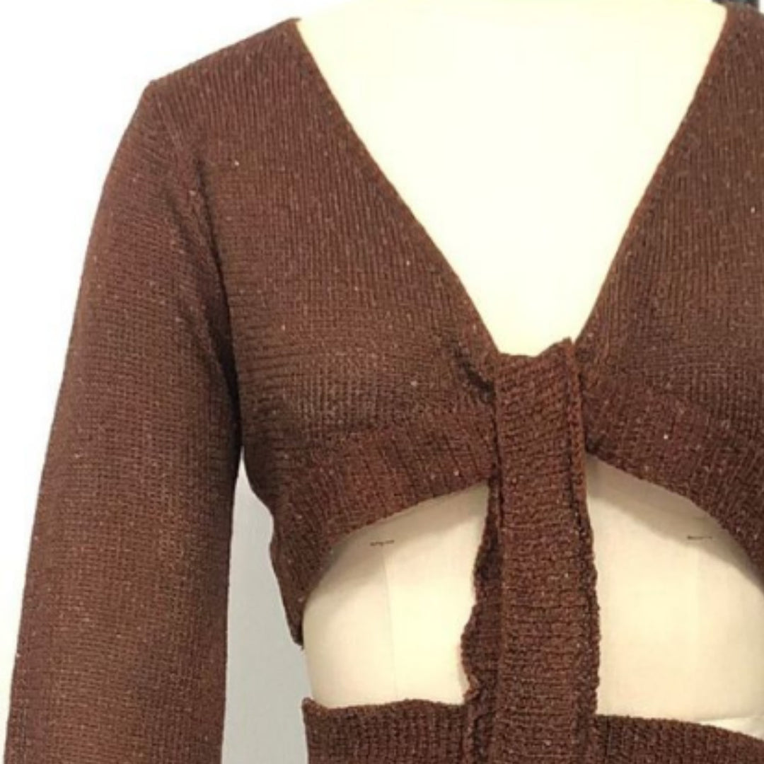 Damen Zweiteiler Strickensemble mit raffiniertem Schnitt Drune