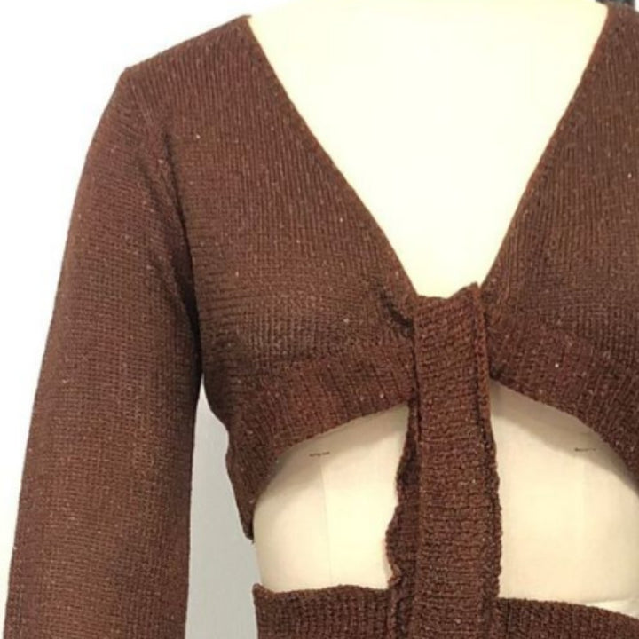 Damen Zweiteiler Strickensemble mit raffiniertem Schnitt Drune