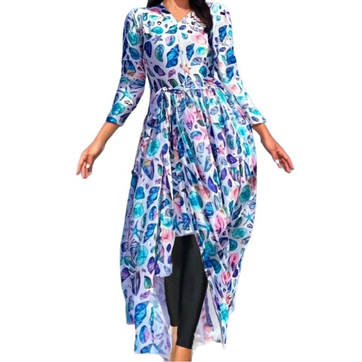 Damen Strandkleid mit asymmetrischem Schnitt Drune