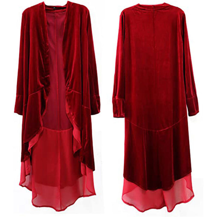 Damen nan romantisches Maxikleid mit Carmen-Ausschnitt, Puffärmeln, tailliertem Mieder und seitlicher Raffung Drune