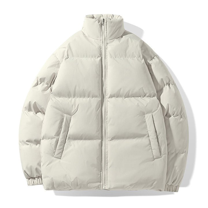 Herren Oversize Steppjacke mit hohem Stehkragen und verdeckten Eingrifftaschen Drune