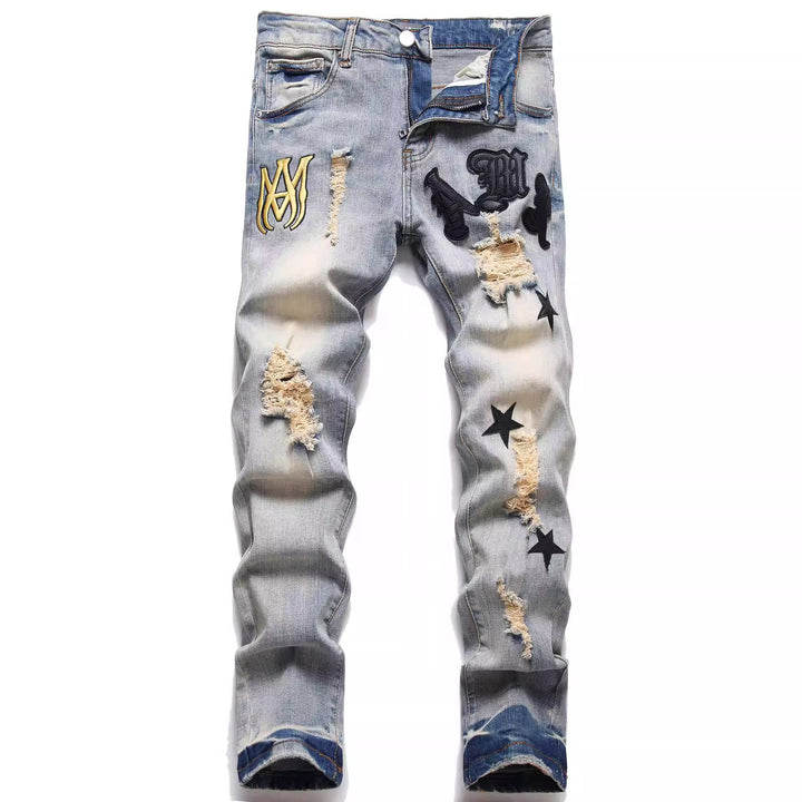 Herren Modische Slim-Fit Jeans Drune