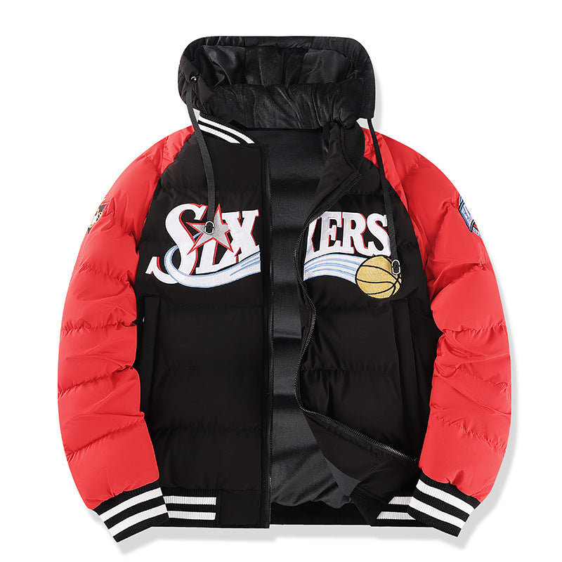 Herren Sportliche Pufferjacke mit hohem Kragen Drune